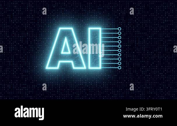 AI Technology Big Data Technology Matrix, Digital Data Flow ...