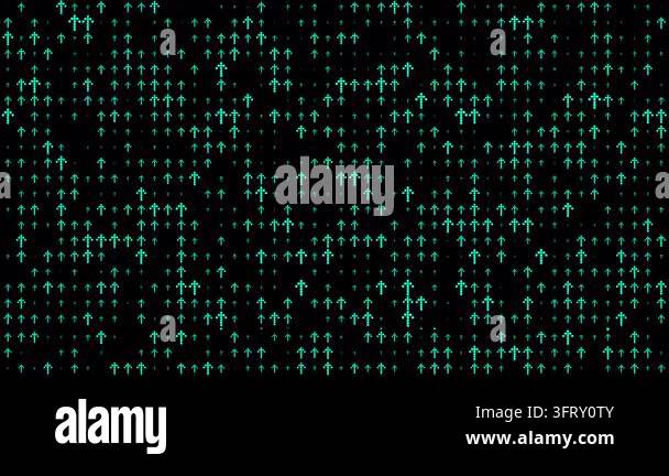 Arrow Pixel Motion Video Animated Background Stock Video Footage - Alamy