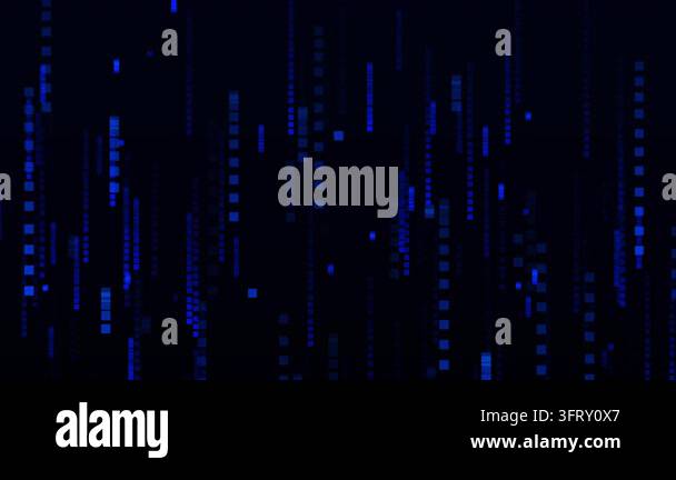 Blue pixel rain abstract video animated background Stock Video Footage ...