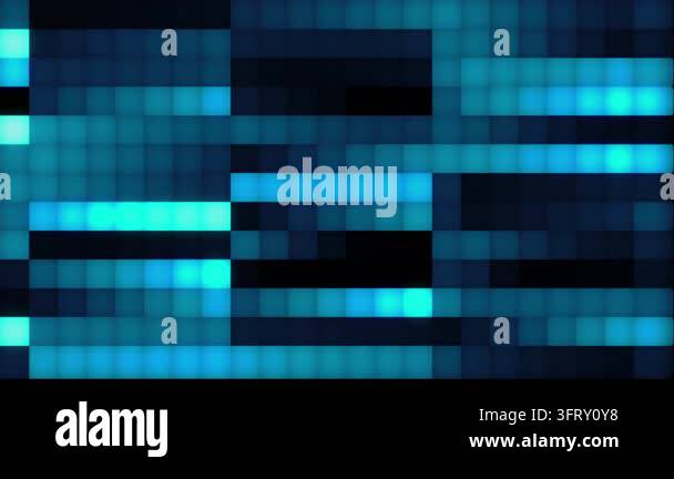 Abstract blue retro pixel digital background Stock Video Footage - Alamy