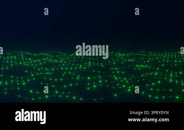 Digital Binary Matrix Data Networks Information Transfer Stock Video ...