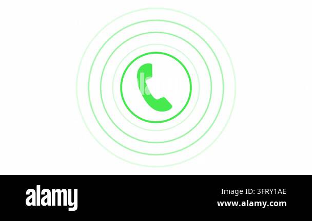 Phone ring icon flat, Smartphone, phone call mobile symbol 2d Animation ...