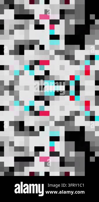 abstract pixel art mosaic pattern with colorful geometric blocks Stock ...