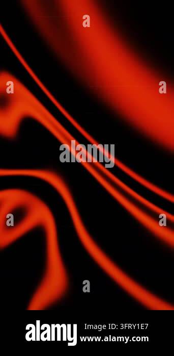 abstract glowing red liquid waves and light on dark background Stock ...