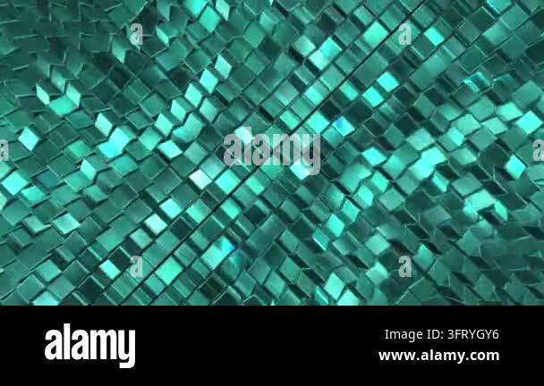 Texture For Background Shimmering teal square tiles forming abstract geometric background ...