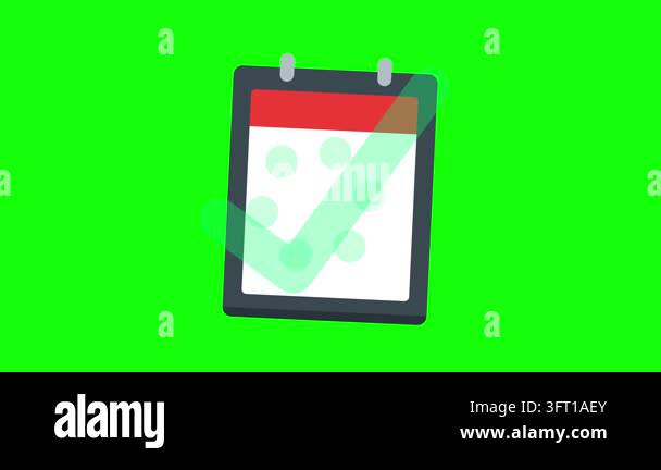 Clipboard icon featuring a changing header color and a green checkmark ...