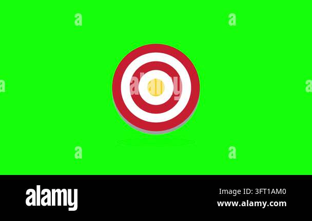 Target bullseye icon appearing with an arrow striking the center ...