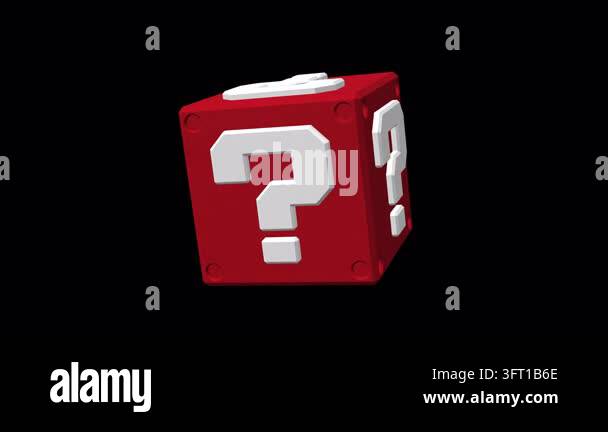 Question Mark Box Looped With Alpha Stock Video Footage - Alamy