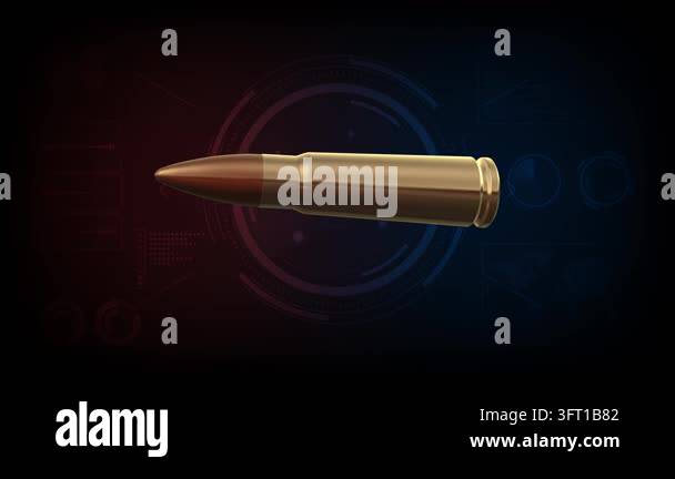 Rifle Bullet. Game of War Background Loop Stock Video Footage - Alamy