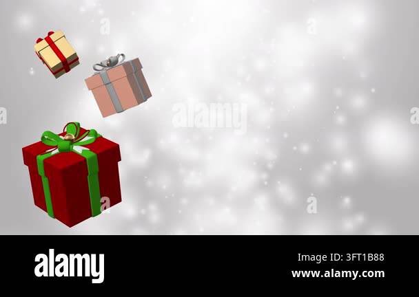 Gift Box Background. Celebration Concept Stock Video Footage - Alamy