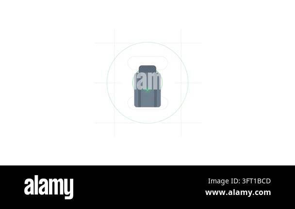Automated Lost Baggage GPS Tracking Beacon Motion Graphic with Slate ...