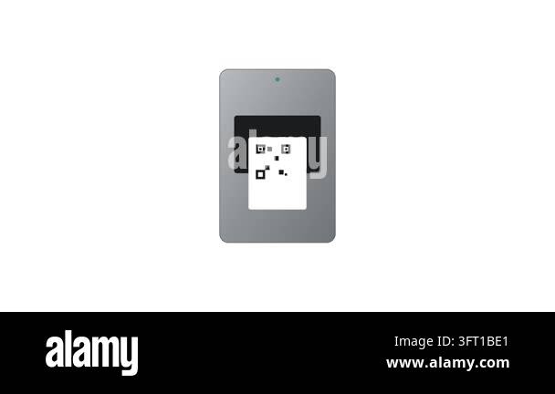 Automated Medical Check-In Kiosk QR Scanner with Mint Green Room Badge ...