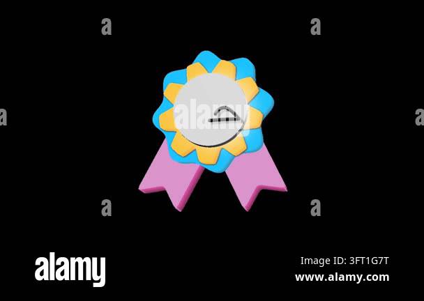 T Pattern Background 3D Halal certification badge with Arabic calligraphy, rosette ribbon ...