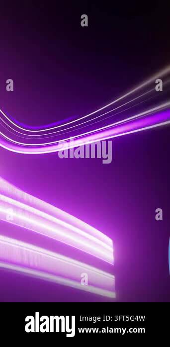 DNA strand and light waves, scientific animation. Genetics, molecular ...