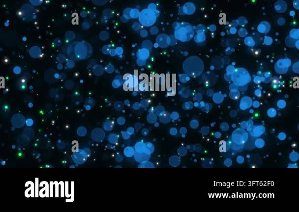 dark abstract background with blue bokeh lights Stock Video Footage - Alamy