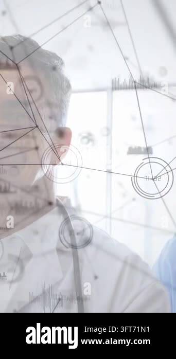 Vertical video: Dr centering while cam shifting, overlays reading ...