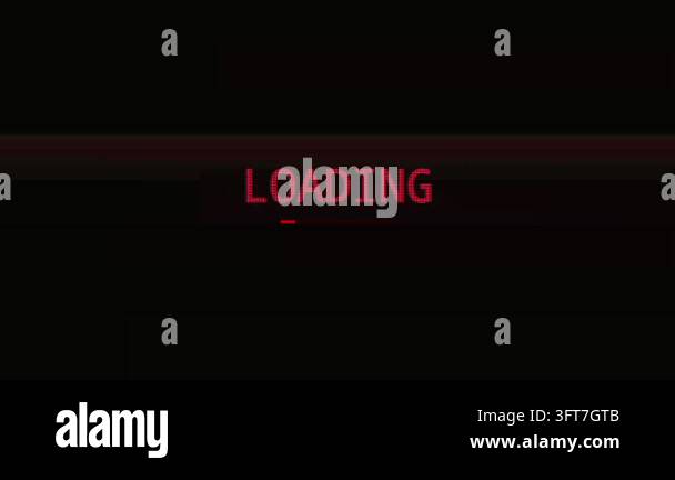 A cinematic motion graphic featuring a vintage red loading indicator ...