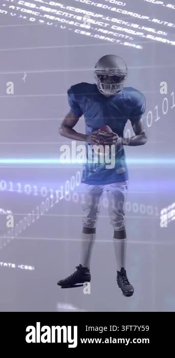 Vertical video: Player walking centering ball activating binary streams ...