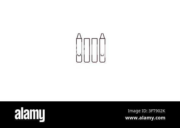 Minimalist Blank Frame Graphic Line Icon Animation Stock Video Footage ...
