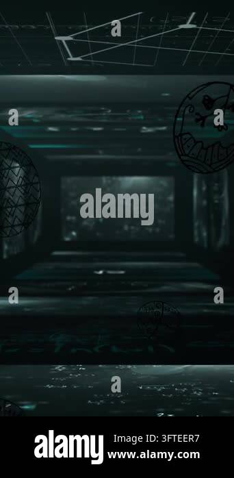 Animation of egg icons over mathematical equations over screens on ...