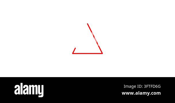 triangle arrow icon vector design logo template Stock Video Footage - Alamy