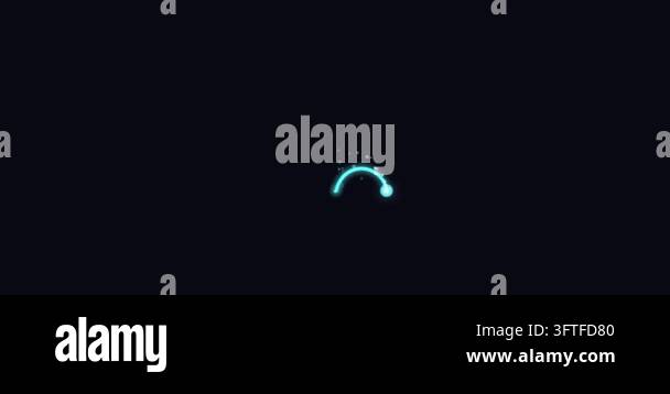 heart shape icon, neon style Stock Video Footage - Alamy