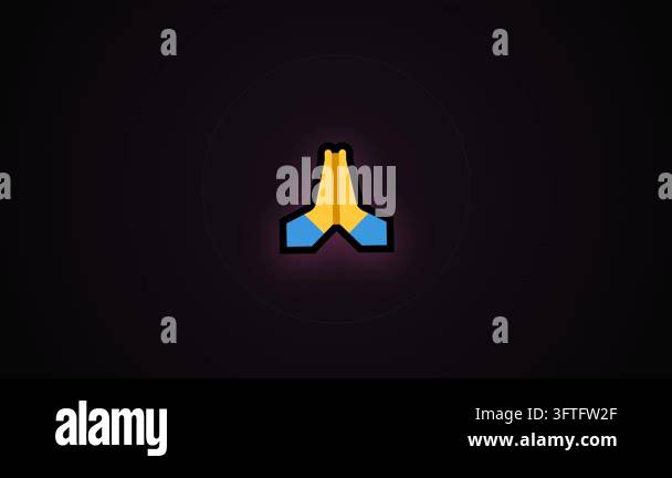 illustration video of a hand apologizing icon Stock Video Footage - Alamy