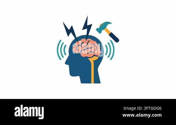 brain with wifi plug icon logo vector Stock Video Footage - Alamy
