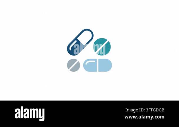 medicine logo vector icon template design Stock Video Footage - Alamy