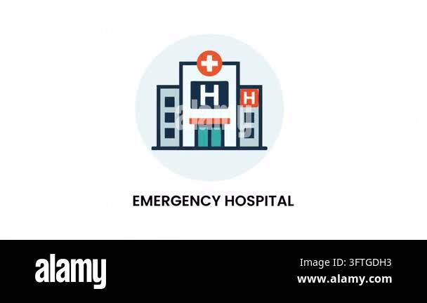 hospital emergency building logo icon vector illustration design Stock ...
