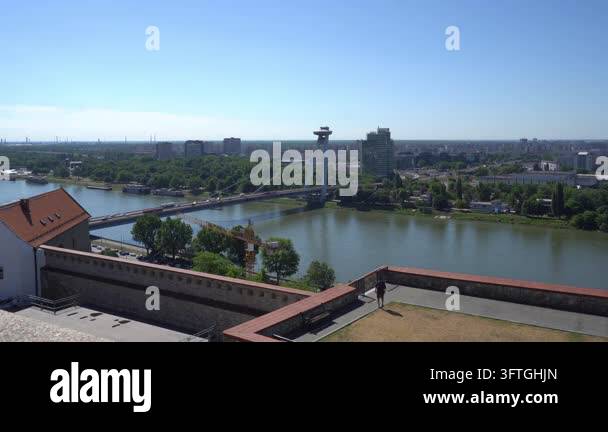 Bratislava, Slovakia - June 5, 2026 - panoramic view of the Danube ...