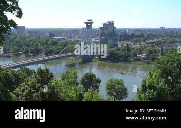 Bratislava, Slovakia - June 5, 2026 - panoramic view of the Danube ...