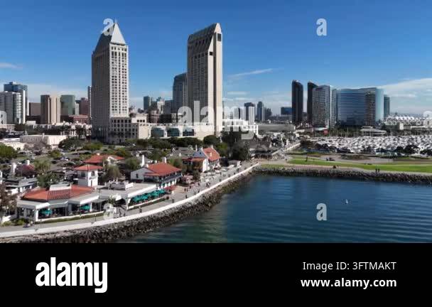 Showcasing San Diego downtown skyline featuring modern buildings ...