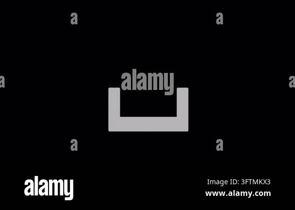 White and Gray Download Internet Icon Looping Animation Alpha ...