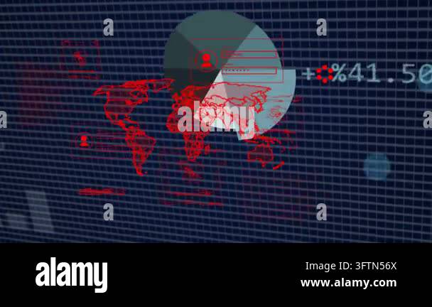 COLLECTING DATA panel sliding in, HUD showing red wire map, animating ...