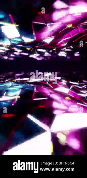 Neon Light Triangle In Geometry Wave Is Motion Footage For Scientific neon-light-triangle-in-geometry-wave-is-motion-footage-for-scientific