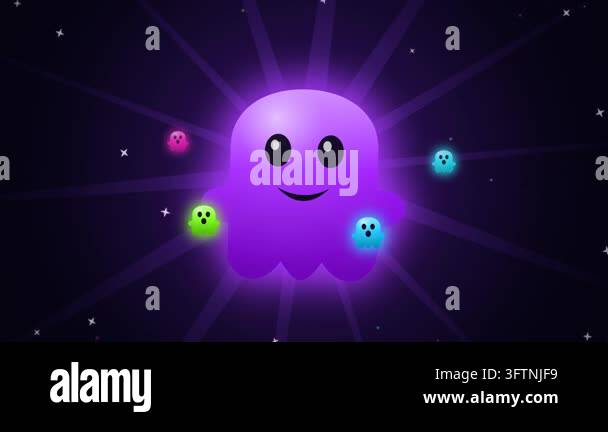 cute alien, space stars, vector Stock Video Footage - Alamy