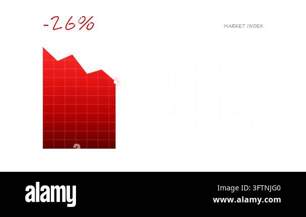 vector flat icon. graph for web and mobile Stock Video Footage - Alamy