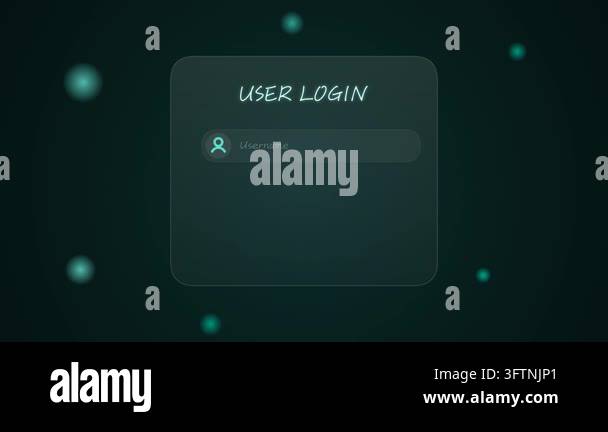 user interface. ui design. login and password Stock Video Footage - Alamy