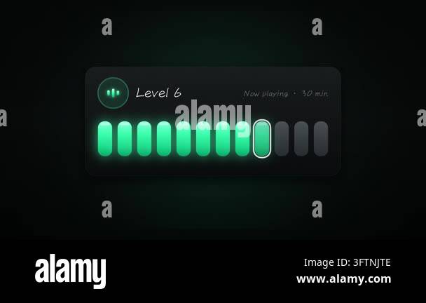 vector neon icon. wave button Stock Video Footage - Alamy