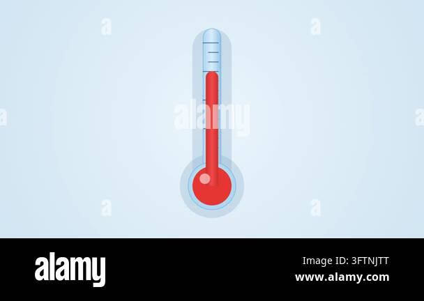 thermometer icon. flat illustration of weather vector icon for web ...