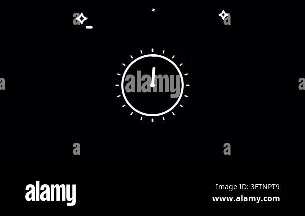 Abstract animation representing time management and productivity ...