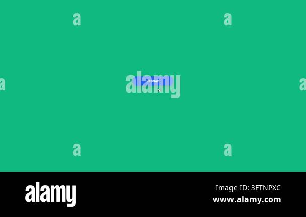 Clean motion graphic animation showing a blue upload button ...