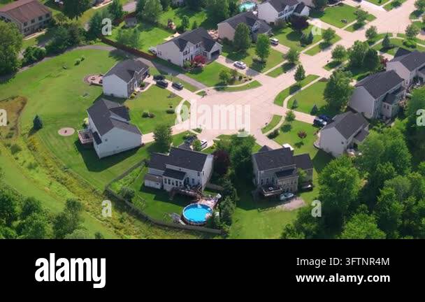 American dream homes as example of real estate development in US ...