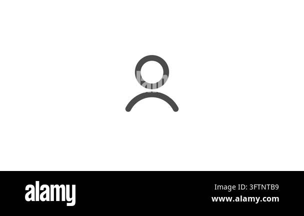 Profile Icon Animating in Seamless Loop Stock Video Footage - Alamy