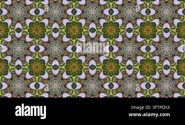 Colorful kaleidoscope pattern creating vibrant symmetrical design Stock ...