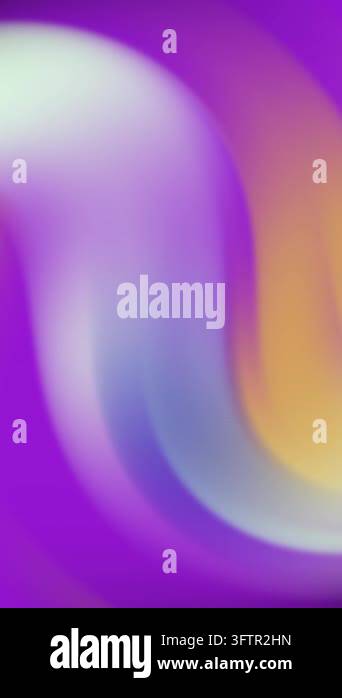 Abstract flowing blend of purple, blue, and orange colors creating a ...