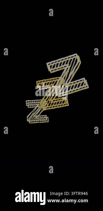 Chalk drawing style comic emotion symbol animation: a cartoon sleep ...