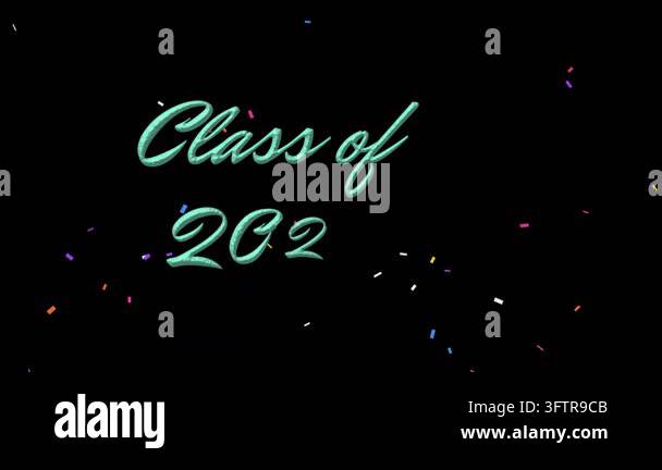 Class of 2027 clay lettering text animation with a graduation cap icon ...