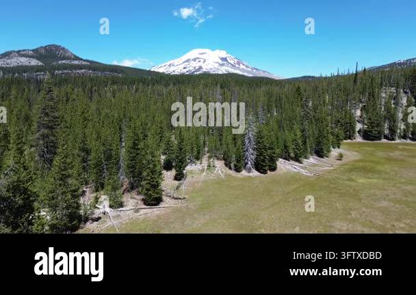 Landscape with South Sister - Oregon Stock Video Footage - Alamy